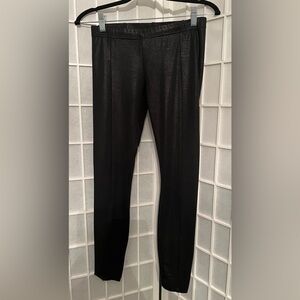 BEBE Black Animal Print Snake Print Zip Leggings NWT